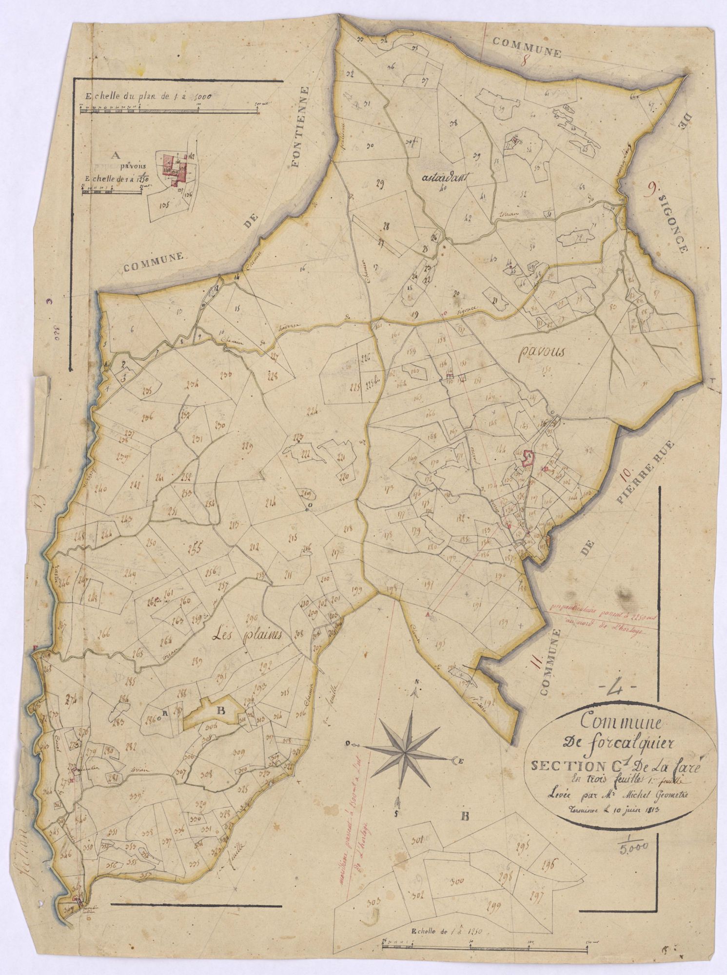 FORCALQUIER - Section C, la Fare.
