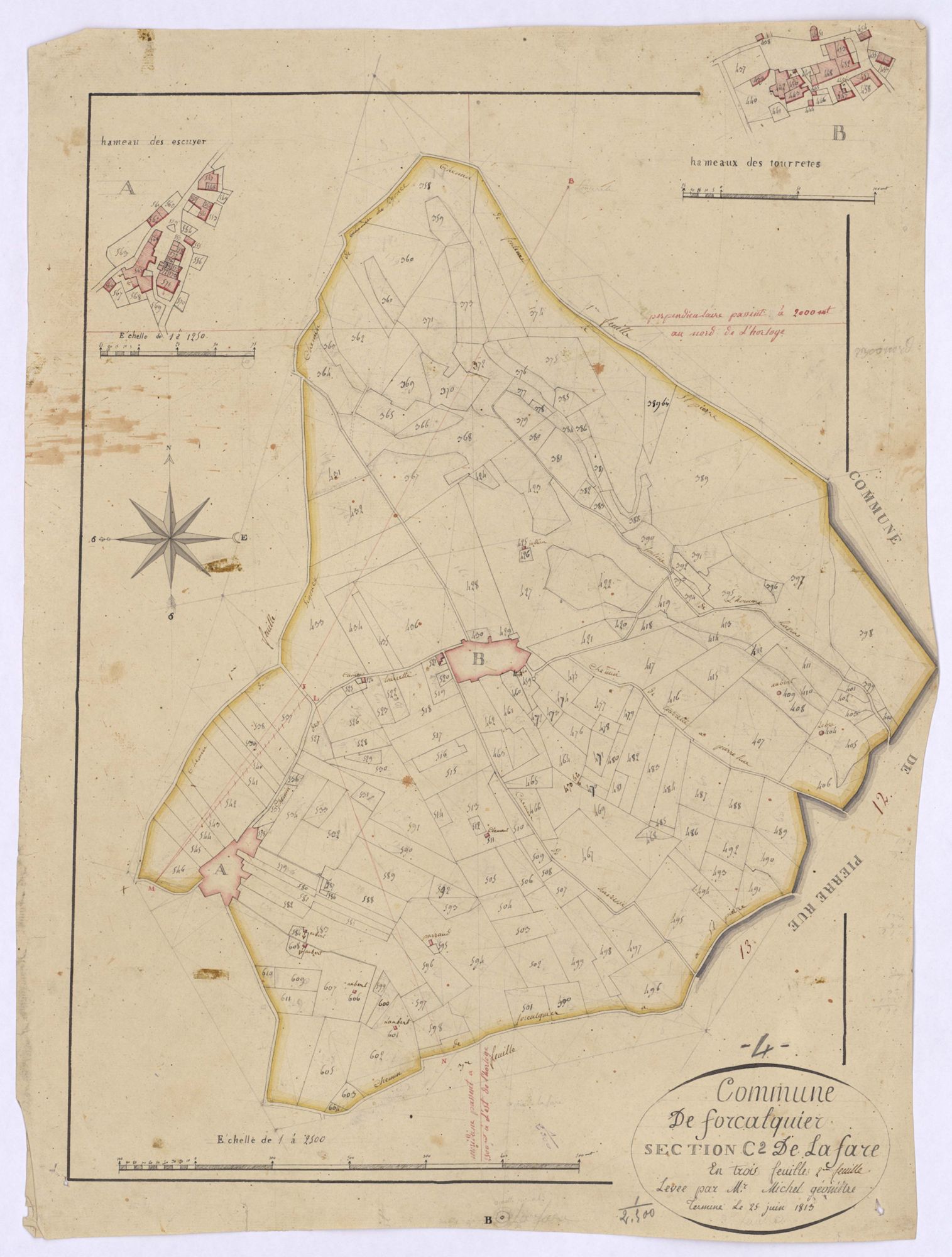 FORCALQUIER - Section C, la Fare.