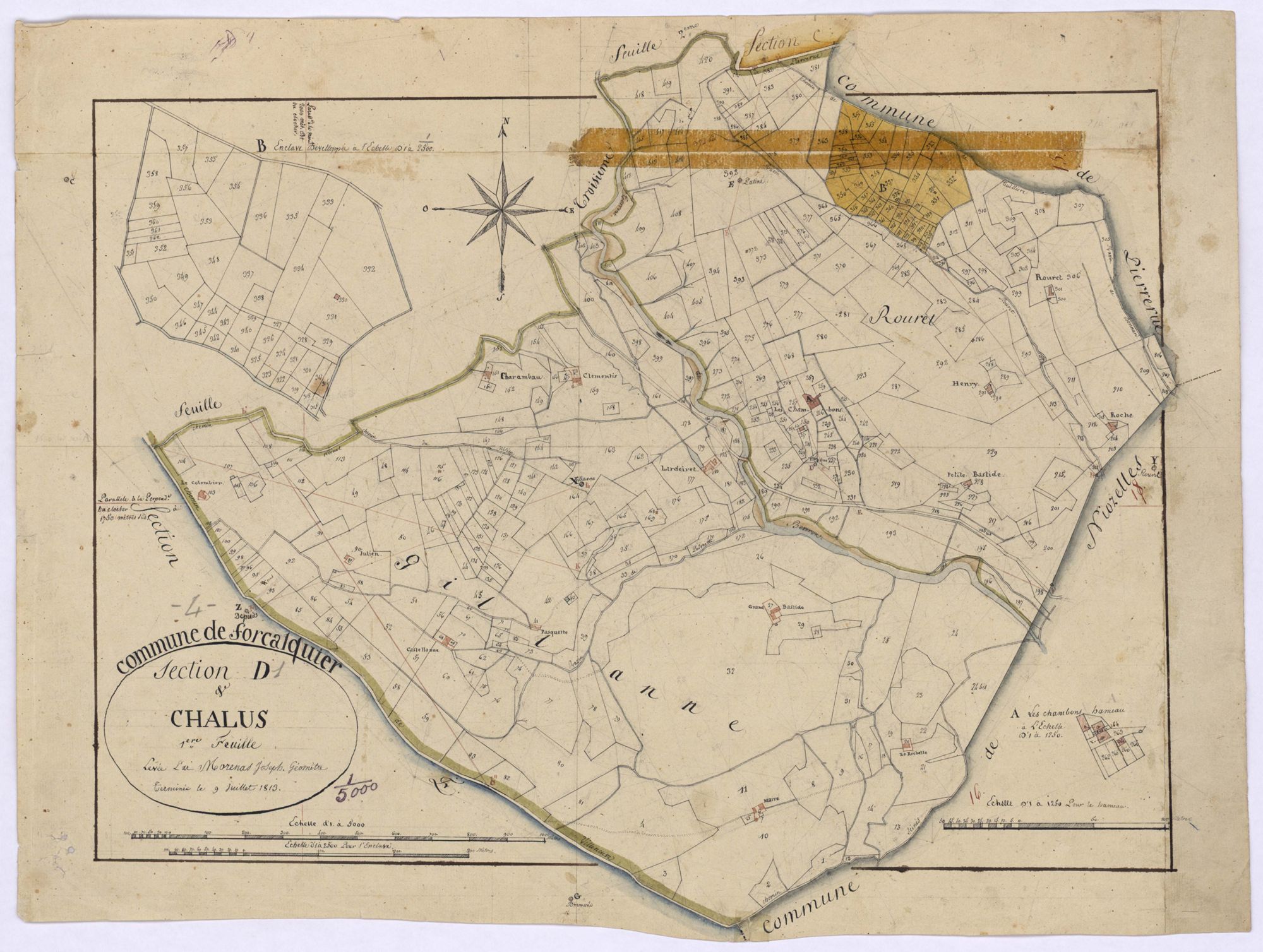 FORCALQUIER - Section D, les Chalus.