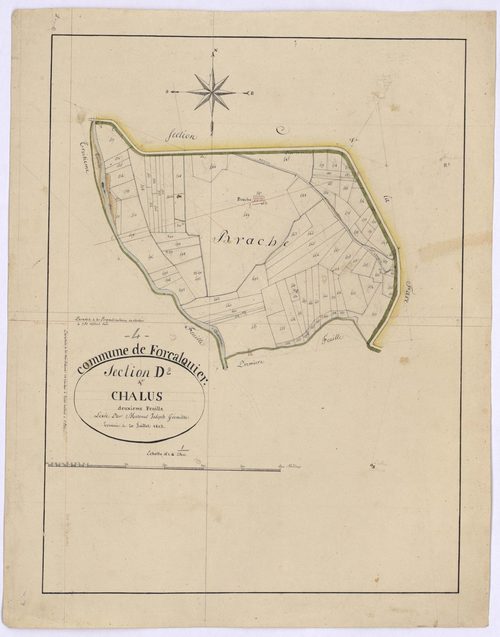 FORCALQUIER - Section D, les Chalus.
