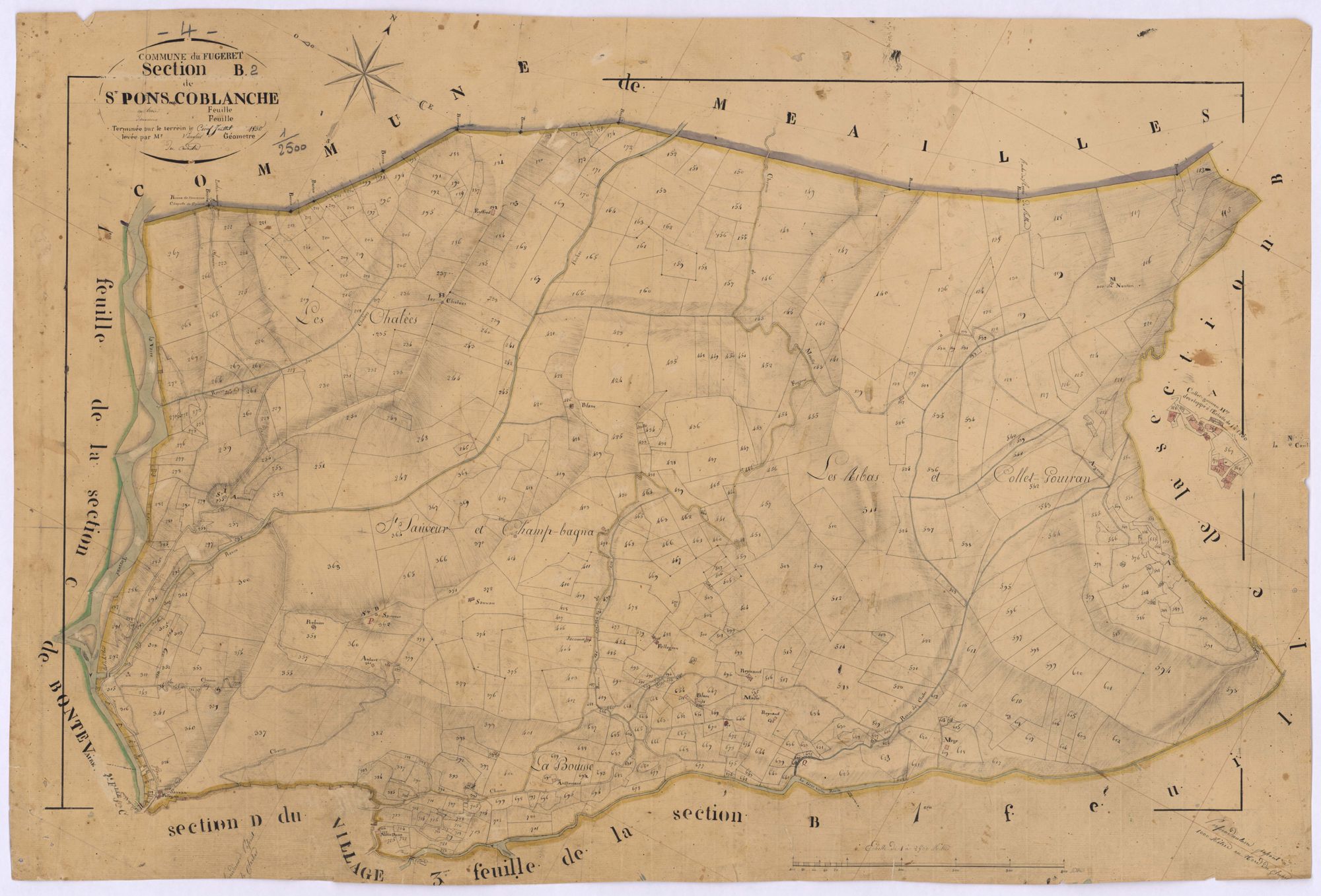 FUGERET - LE - Section B, Saint-Pons et Coblanche.