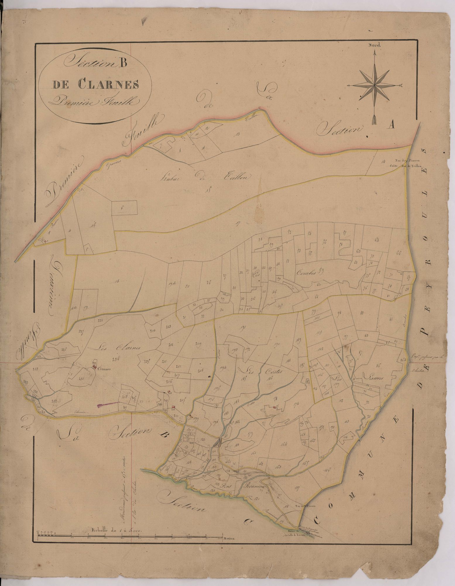 GARDE - LA - Section B, les Clarnes.