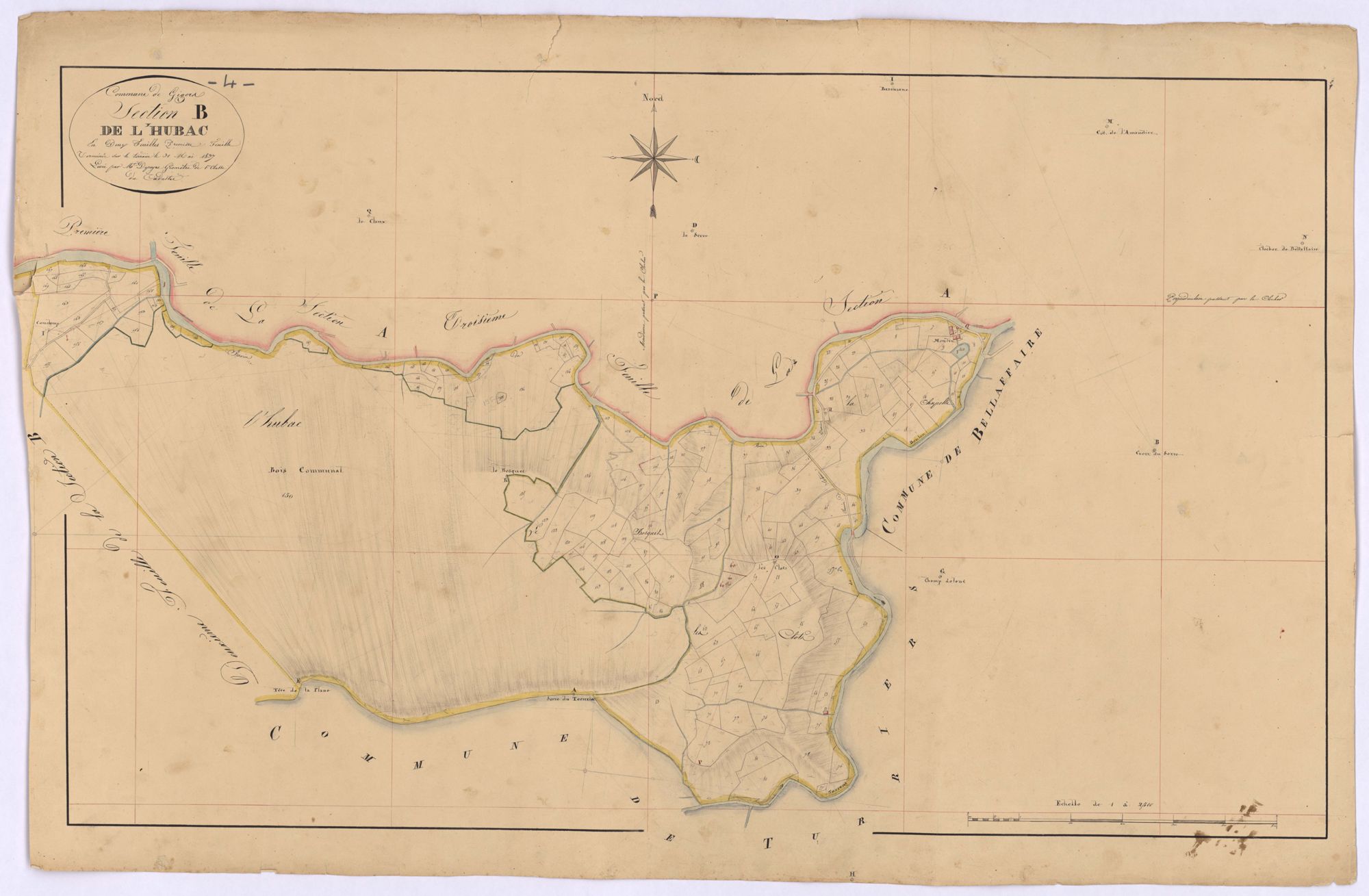 GIGORS - Section B, L'Hubac.