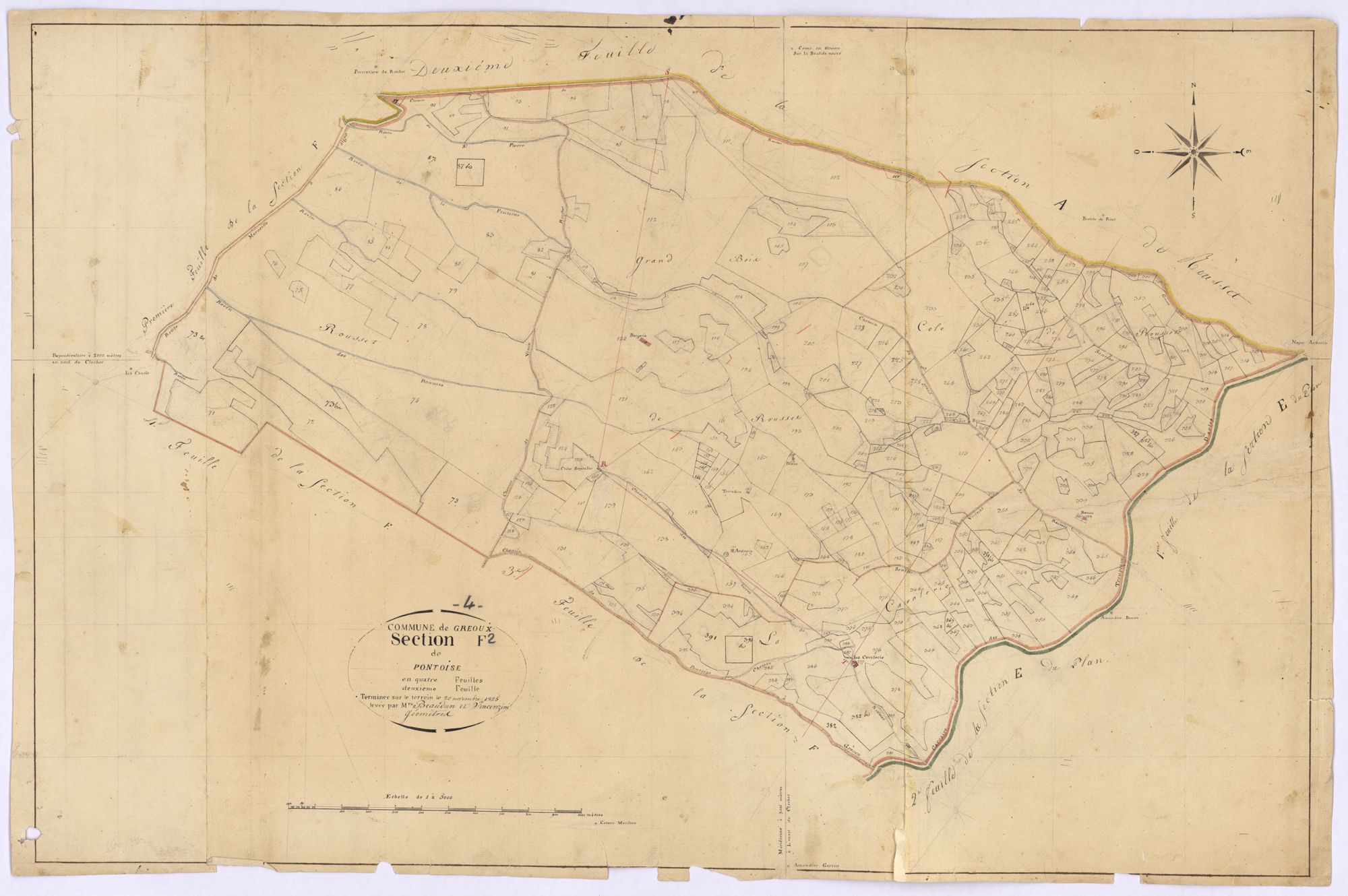 GREOUX - Section F, Pontoise.