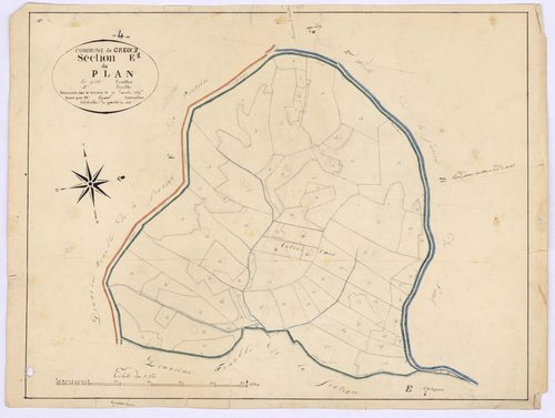 GREOUX - Section E, le Plan.