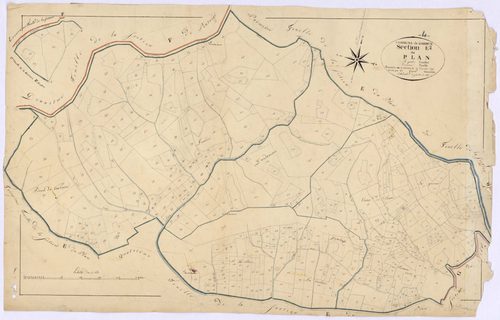 GREOUX - Section E, le Plan.