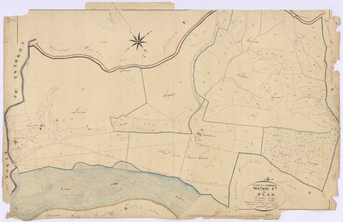 GREOUX - Section E, le Plan.