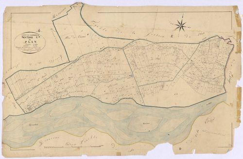 GREOUX - Section E, le Plan.