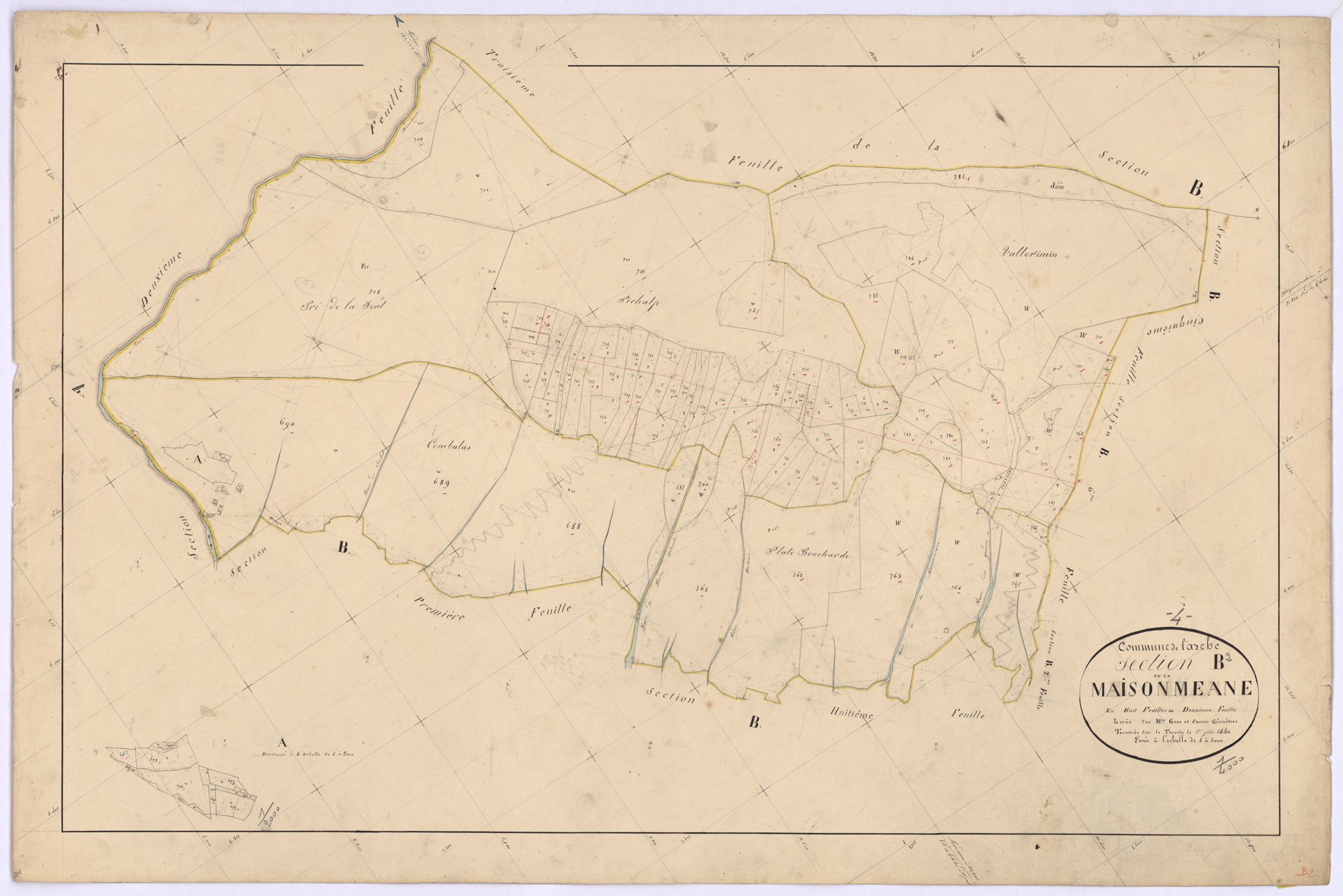 LARCHE - Section B, Maison-Méane.