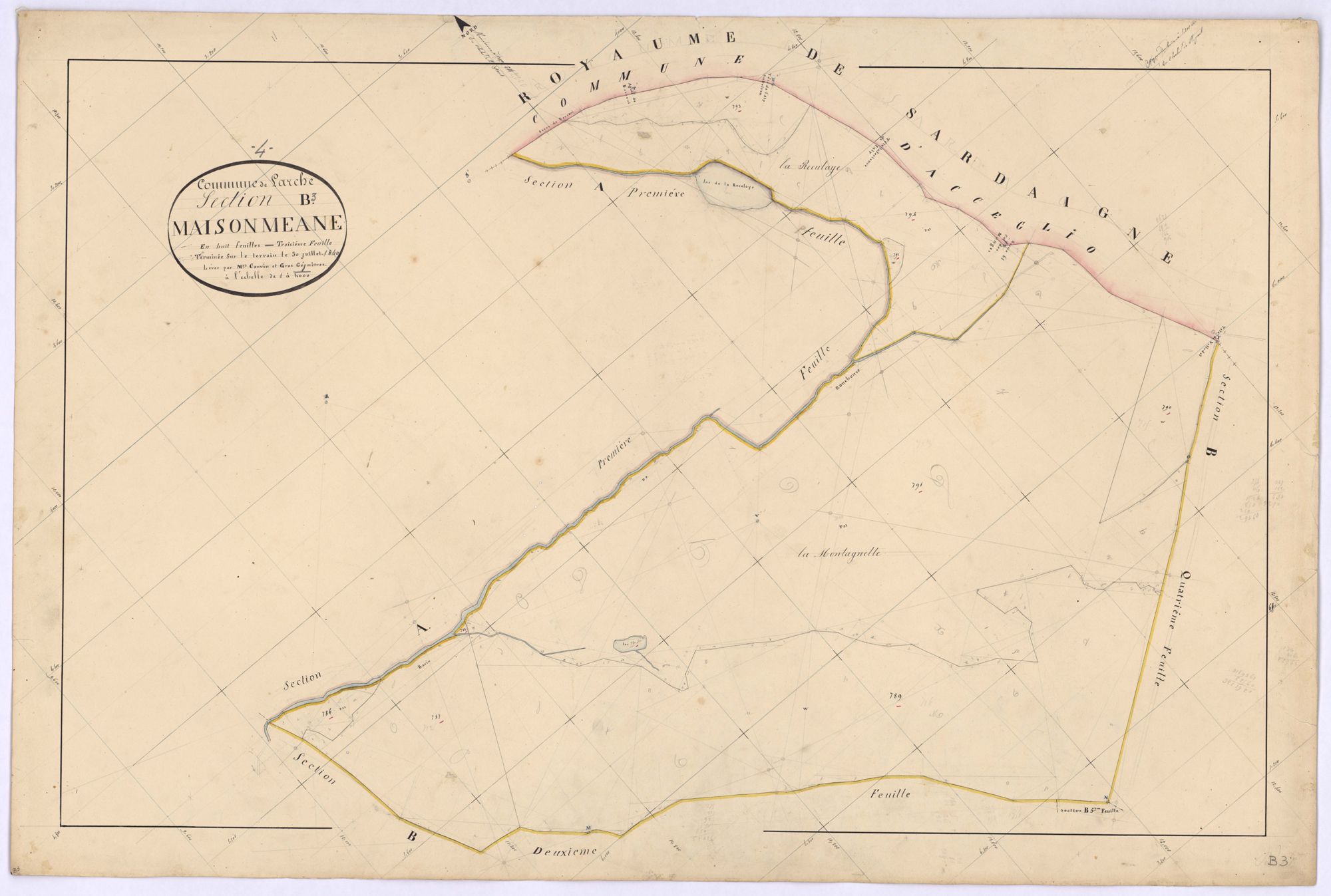LARCHE - Section B, Maison-Méane.