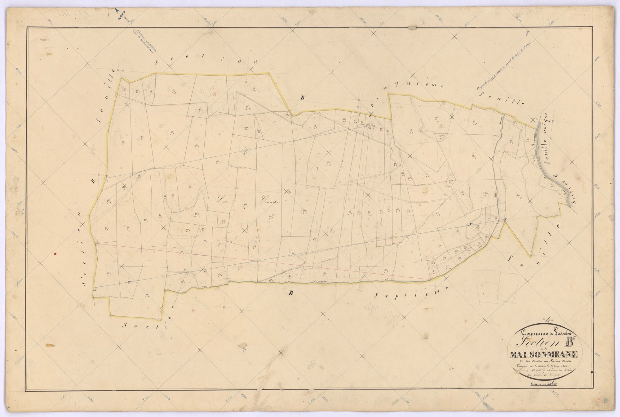 LARCHE - Section B, Maison-Méane.