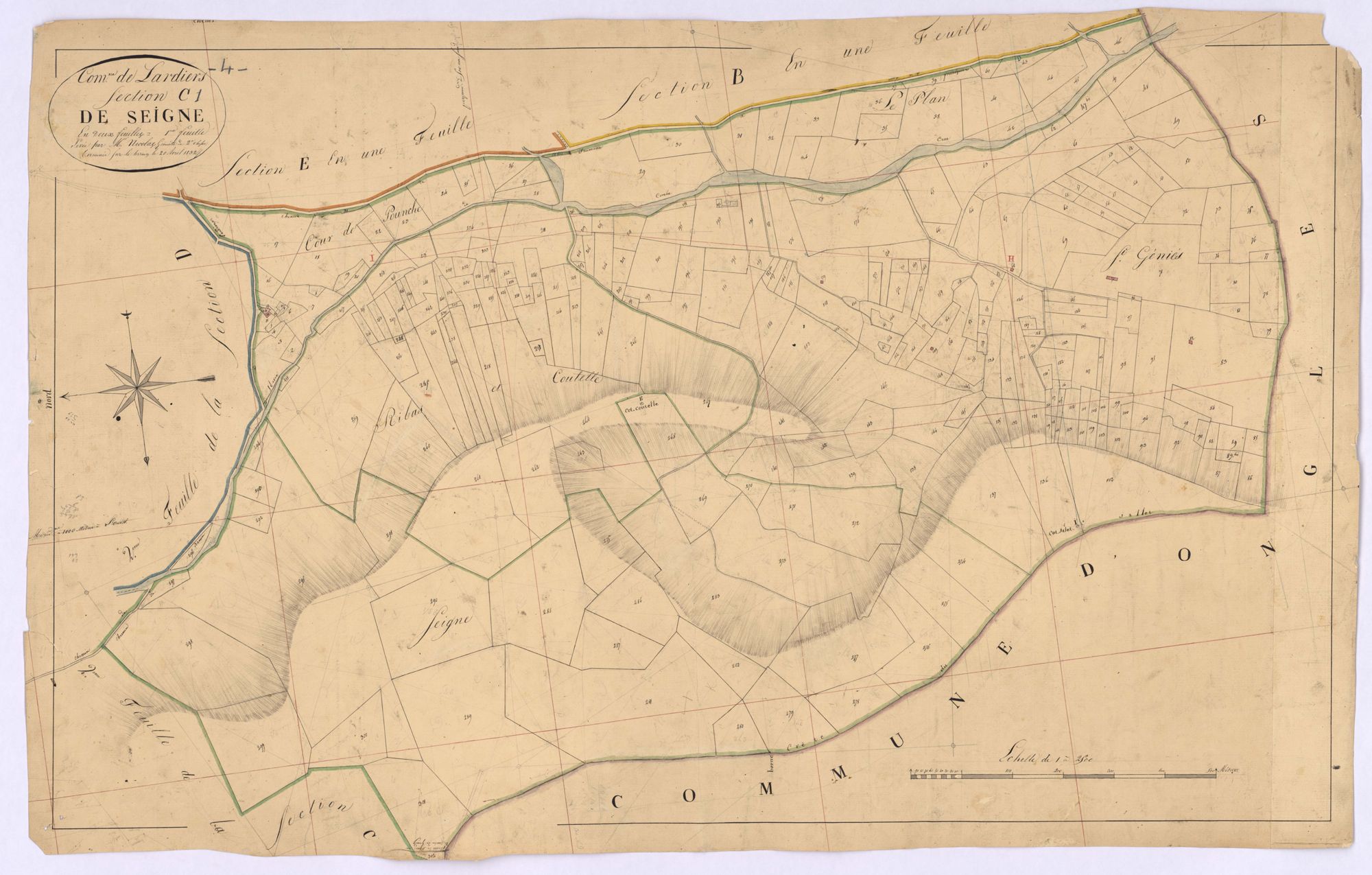 LARDIERS - Section C, la Seigne.