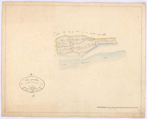 LURS - Plan parcellaire des alluvions de la commune de Lurs.