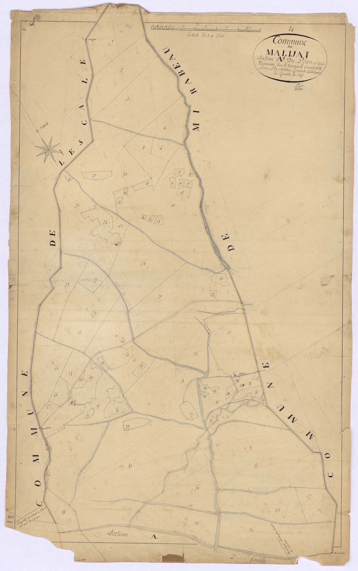 MALIJAI - Section A, le Plan.