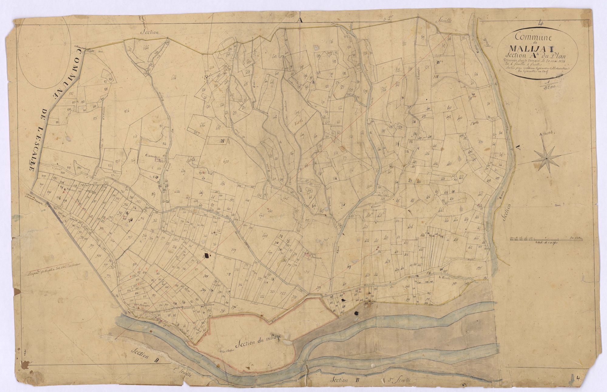 MALIJAI - Section A, le Plan.