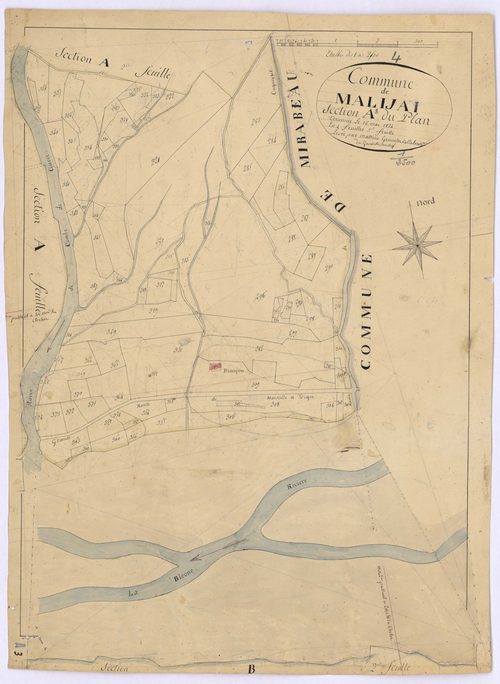 MALIJAI - Section A, le Plan.