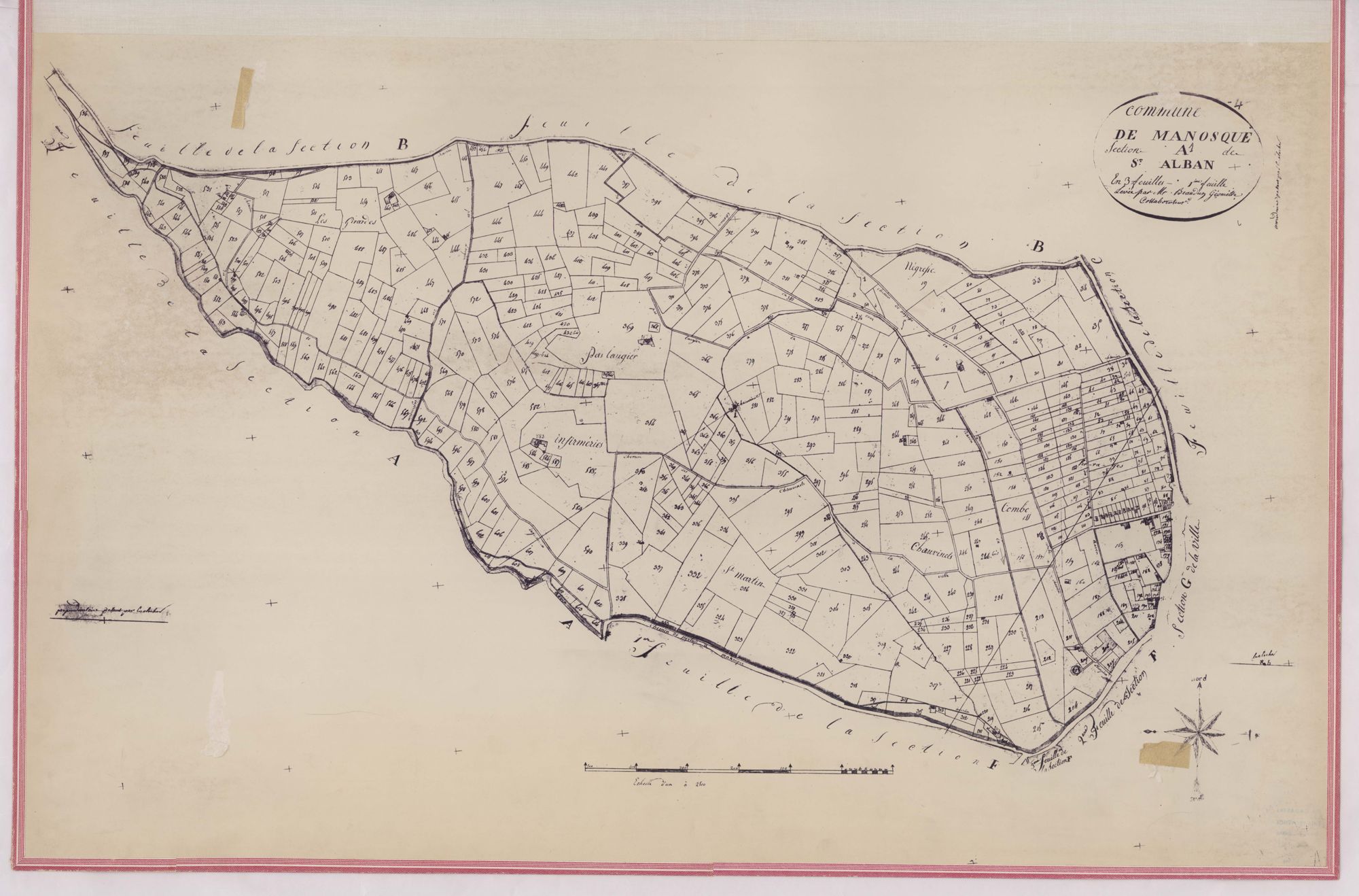 MANOSQUE - Section A, Saint-Auban.