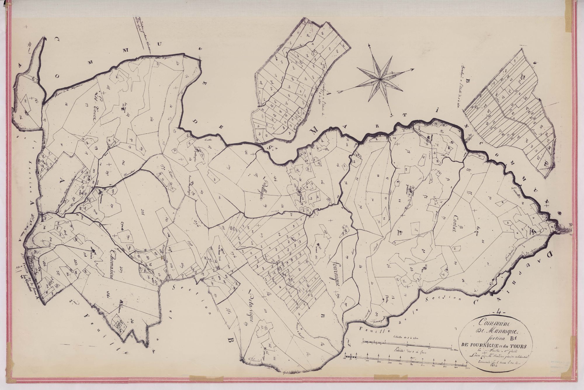 MANOSQUE - Section B, Fournigue et Tour.
