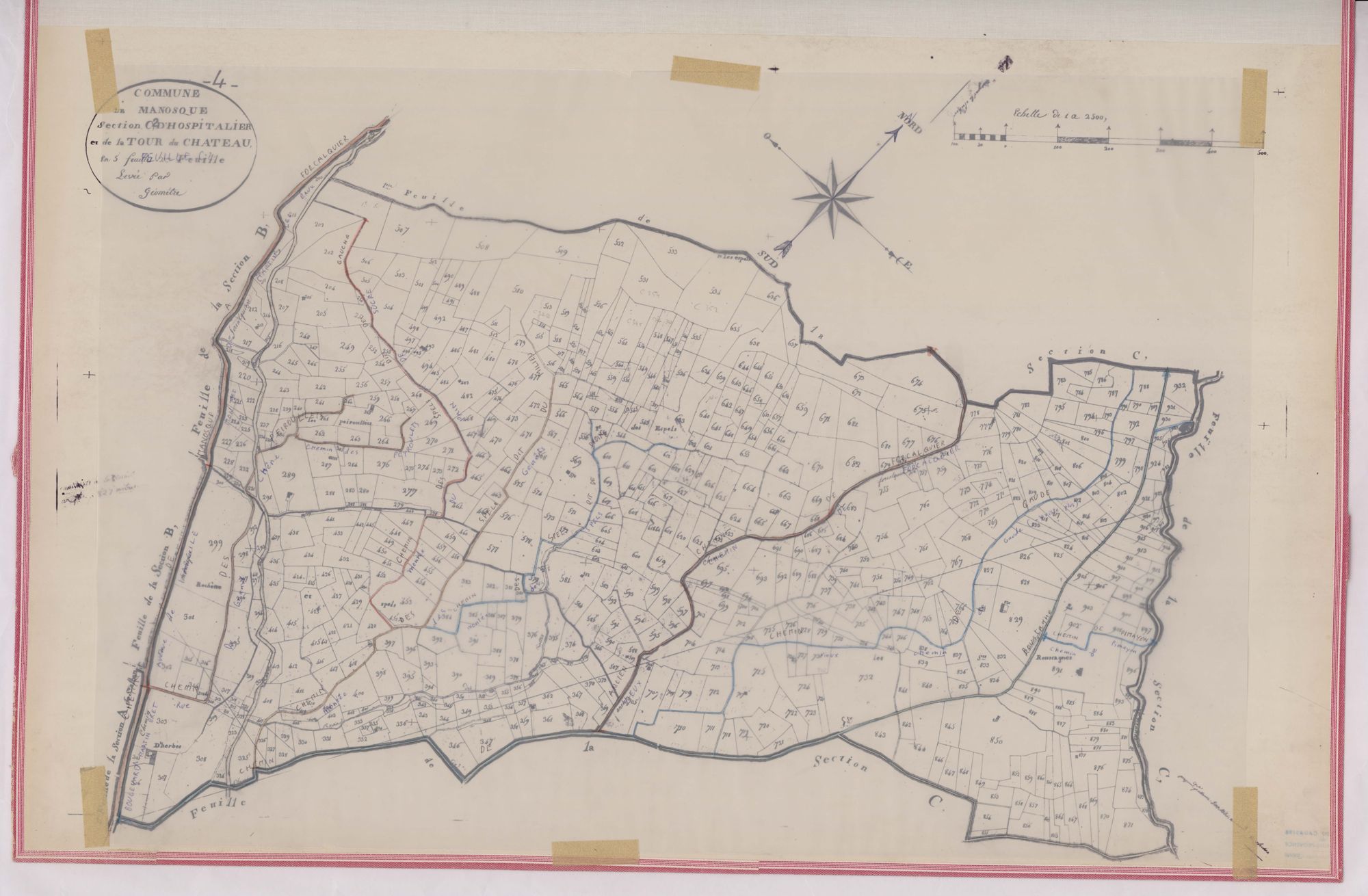 MANOSQUE - Section C, l'Hospitallier et la Tour du Château.