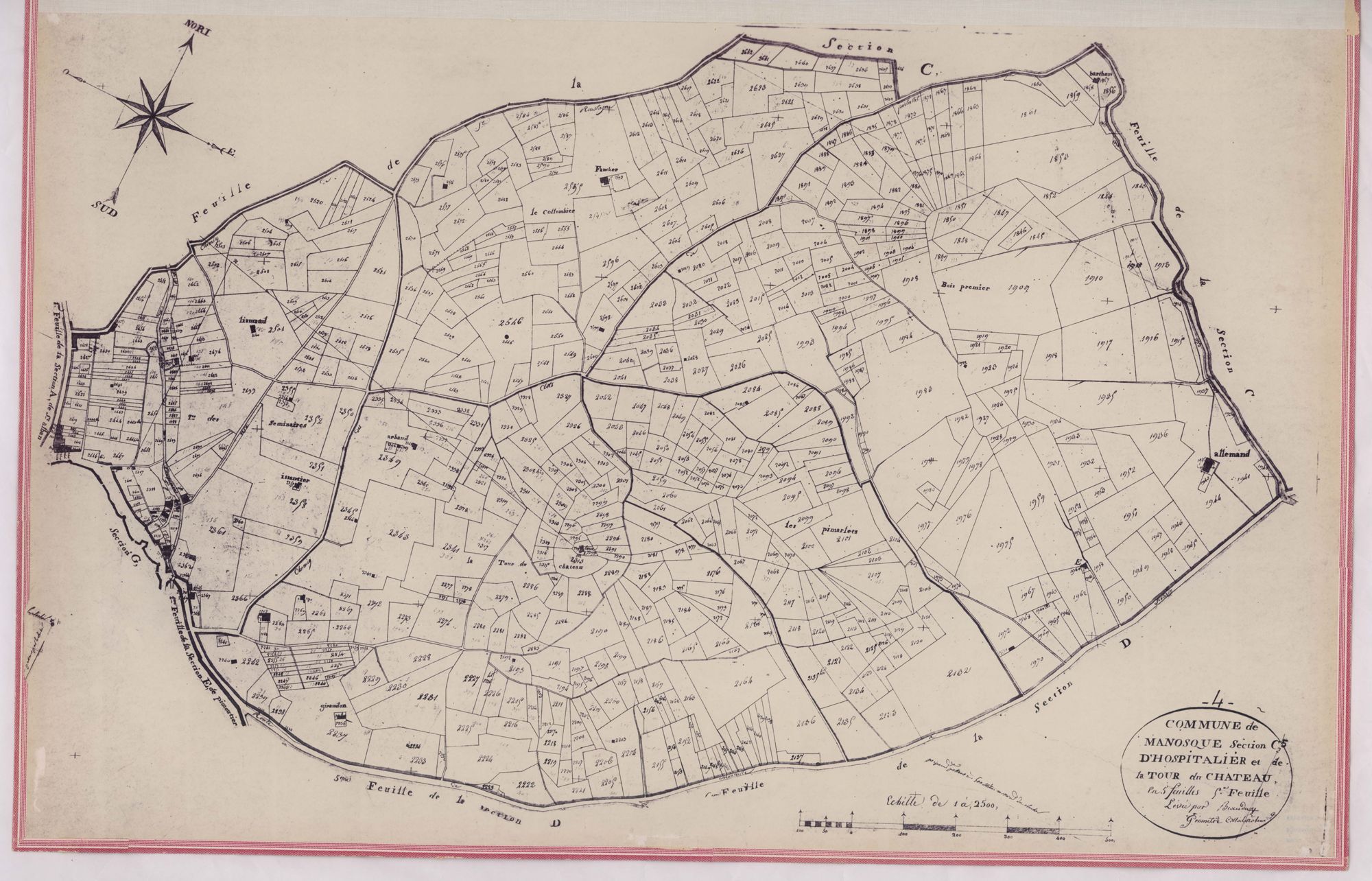 MANOSQUE - Section C, l'Hospitallier et la Tour du Château.