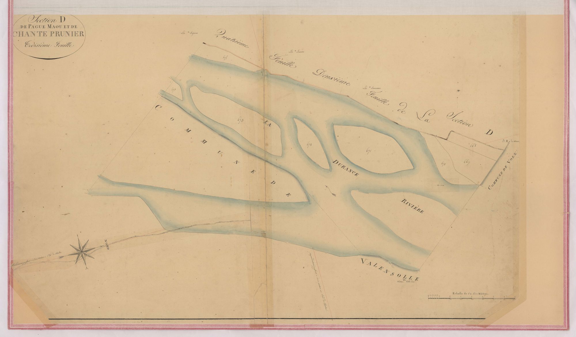 MANOSQUE - Section D, Pague-Maou et Chate-Prunier.