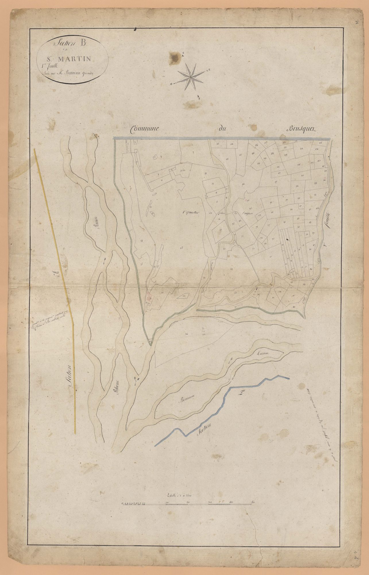 MARCOUX - Section B, les Lauzieres.