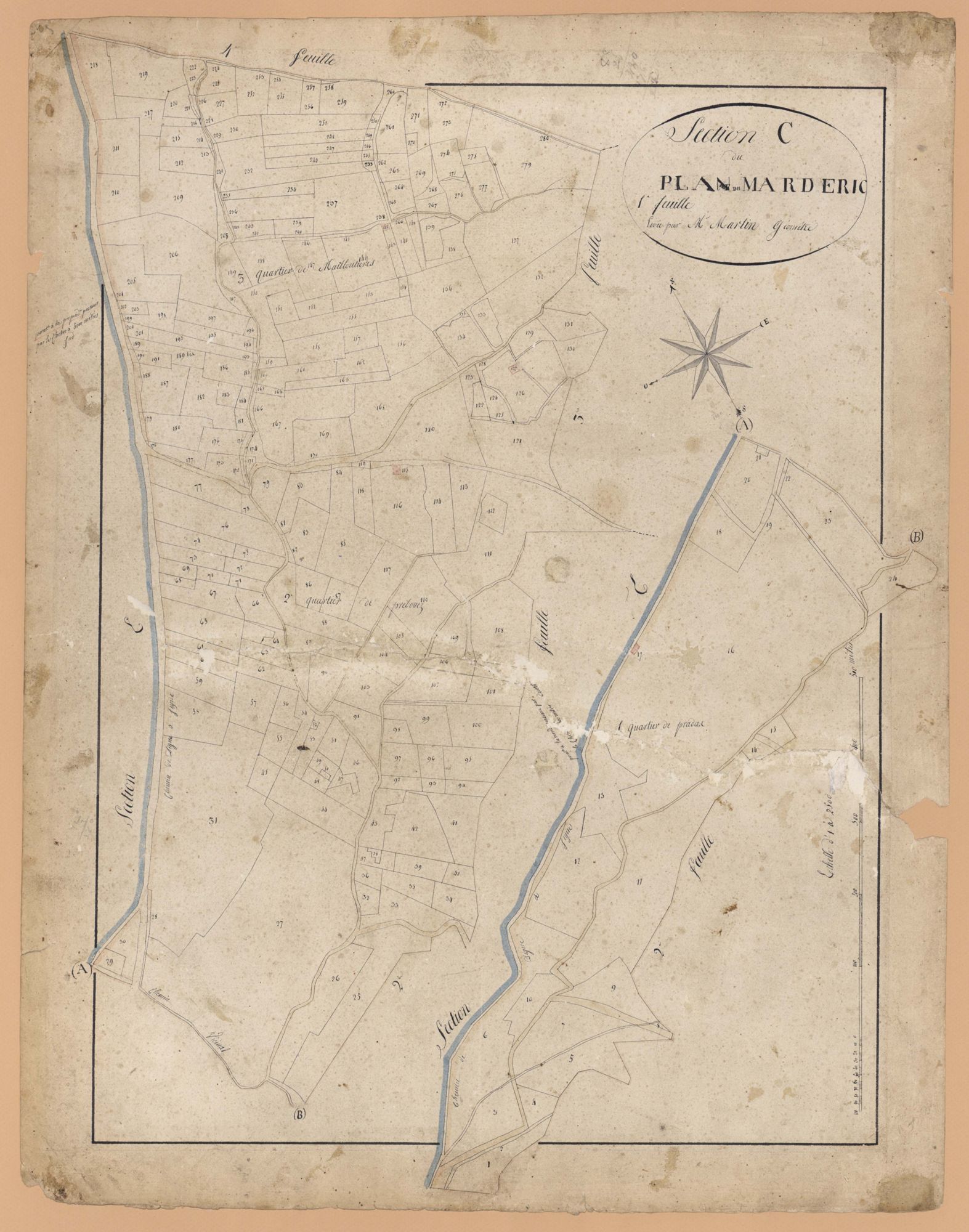 MARCOUX - Section C, Plan du Mardaric.