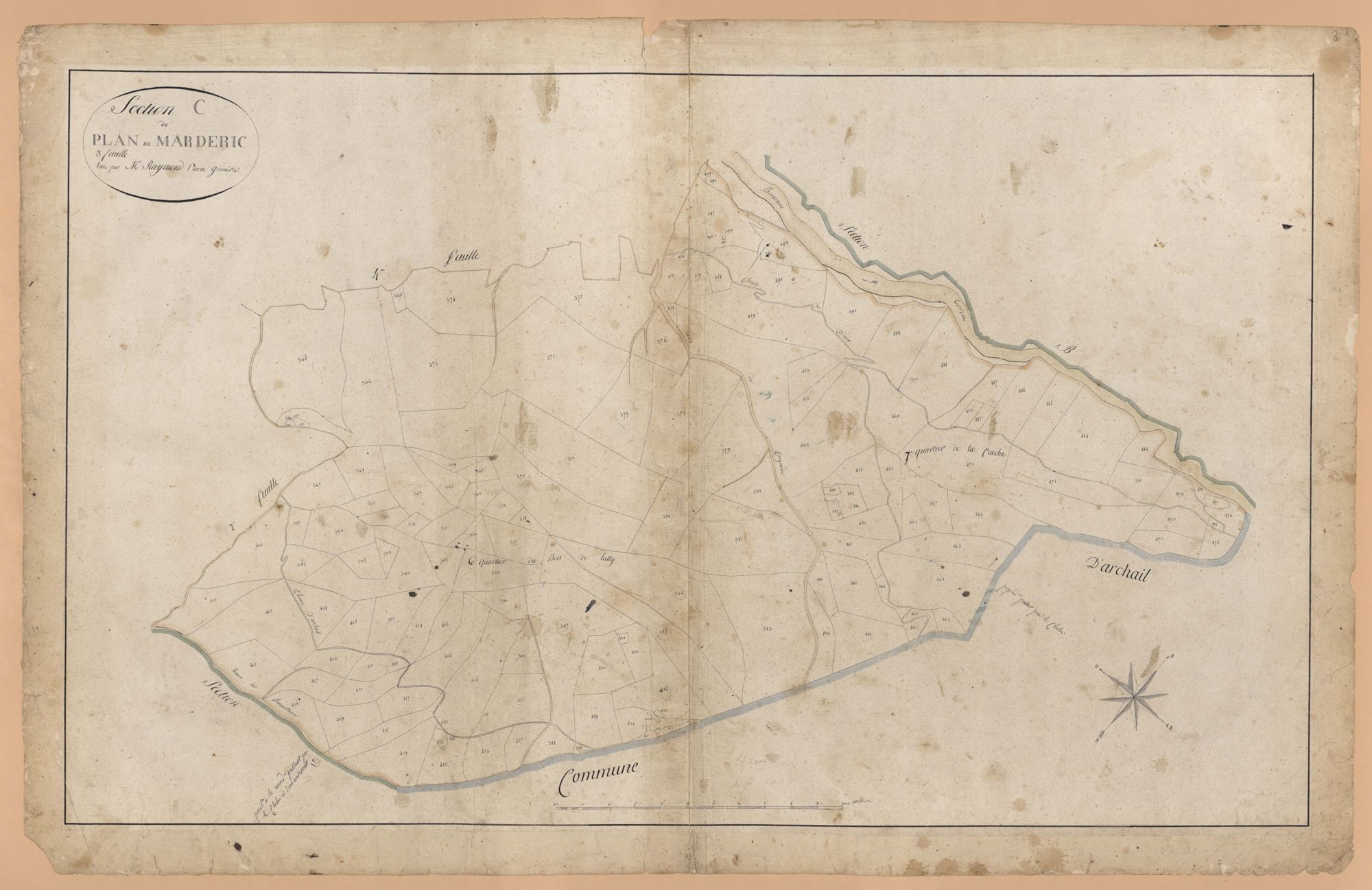 MARCOUX - Section C, Plan du Mardaric.