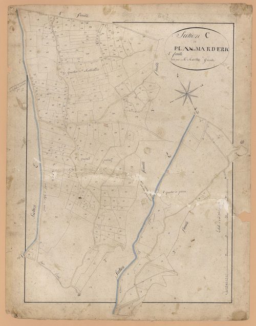 MARCOUX - Section C, Plan du Mardaric.