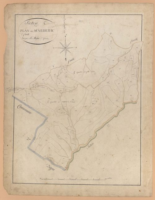 MARCOUX - Section C, Plan du Mardaric.