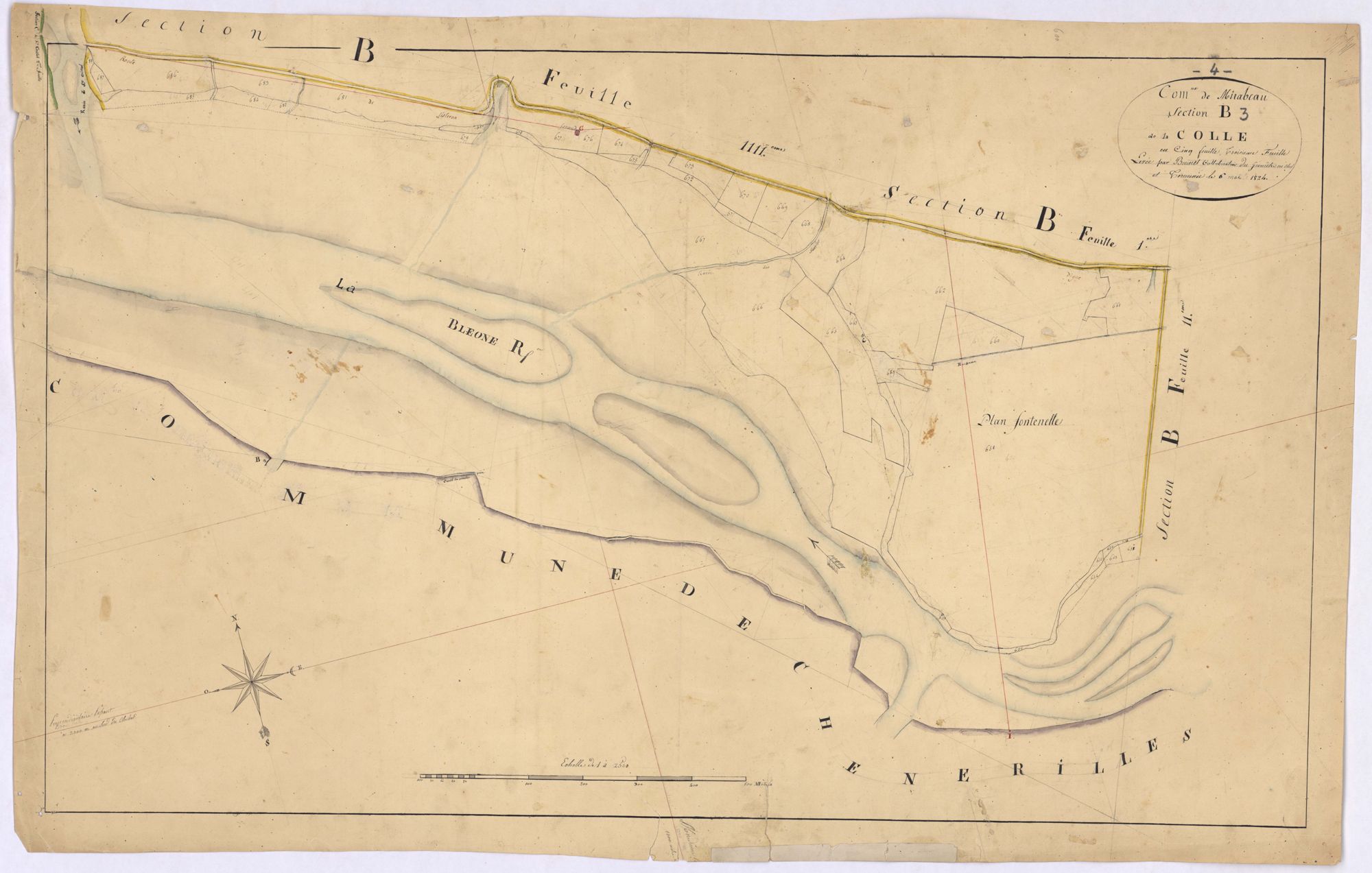 MIRABEAU - Section B, la Colle.