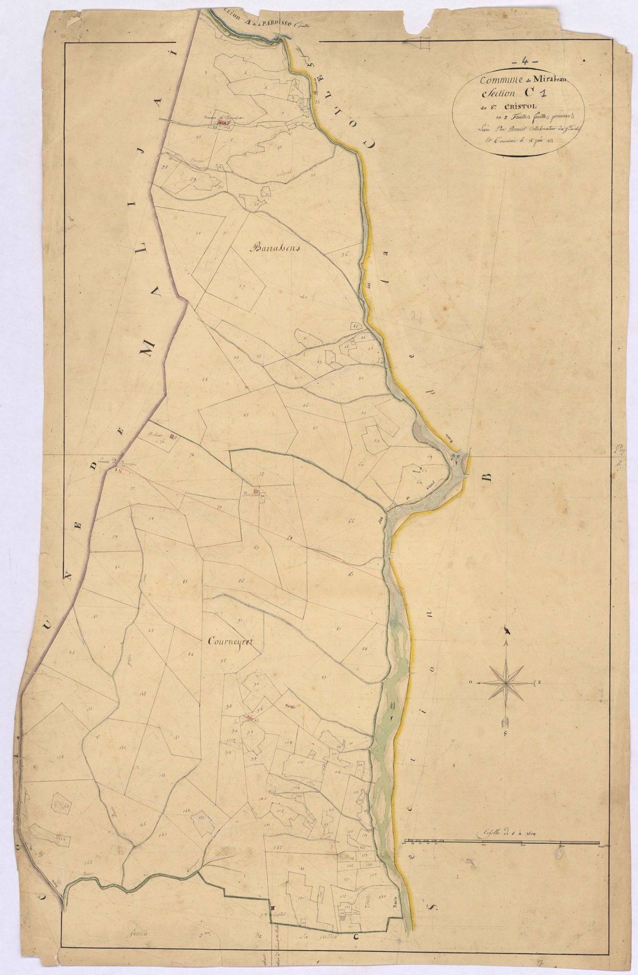 MIRABEAU - Section C, Saint-Cristol.