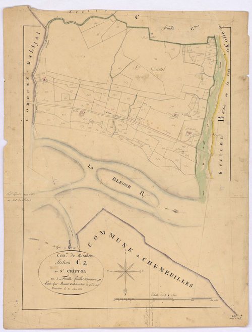 MIRABEAU - Section C, Saint-Cristol.