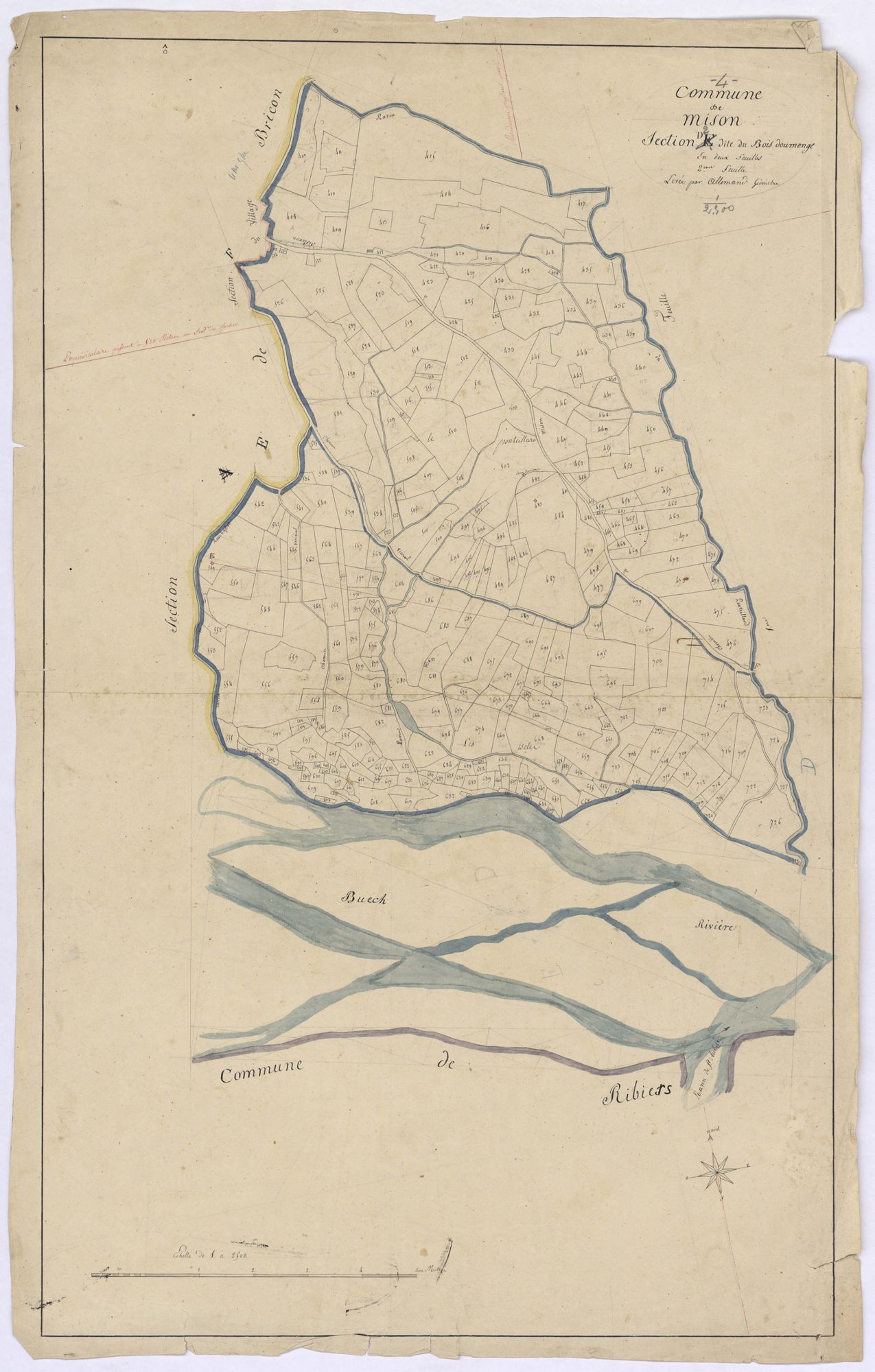 MISON - Section D, le Bois Doumenge.