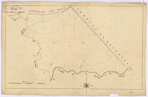 MONTAGNAC - Section A, les Plaines de Giraud.
