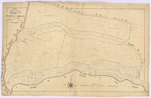 MONTAGNAC - Section A, les Plaines de Giraud.