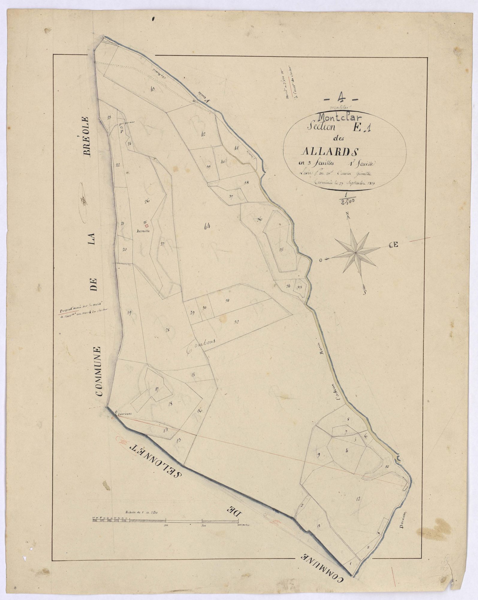 MONTCLAR - Section E, les Allards.