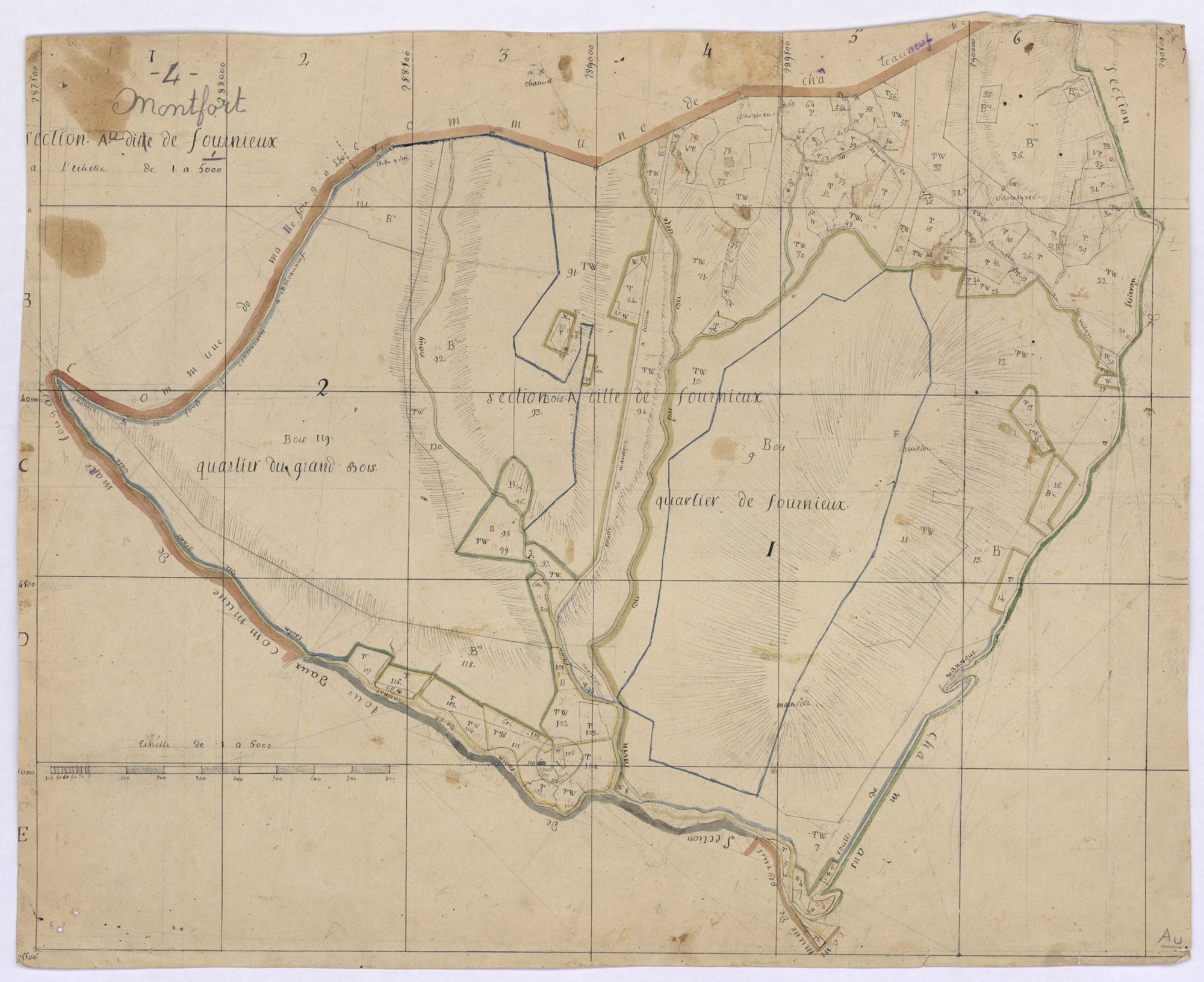 MONTFORT - Section A, les Fournieux.