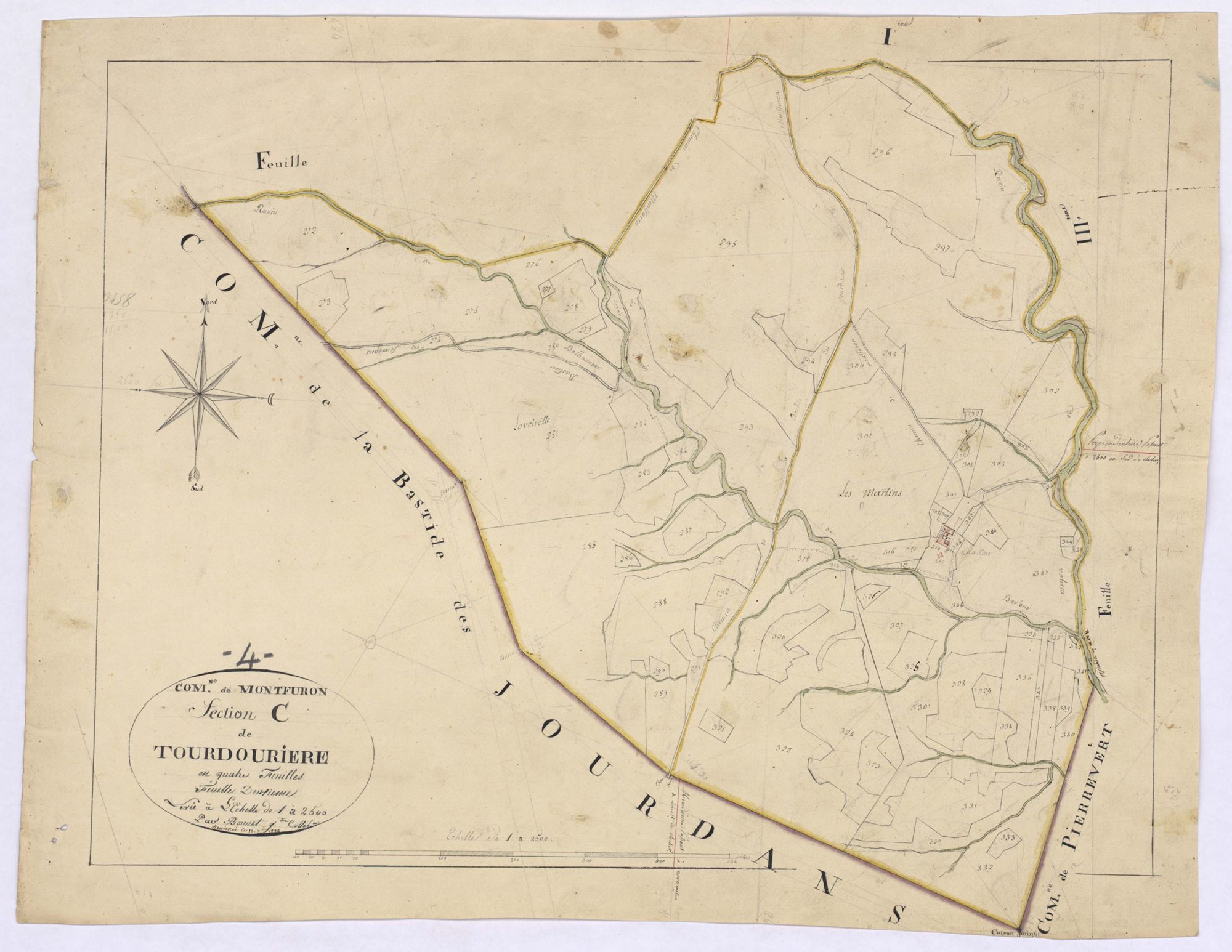MONTFURON - Section C, la Tourdouriere.