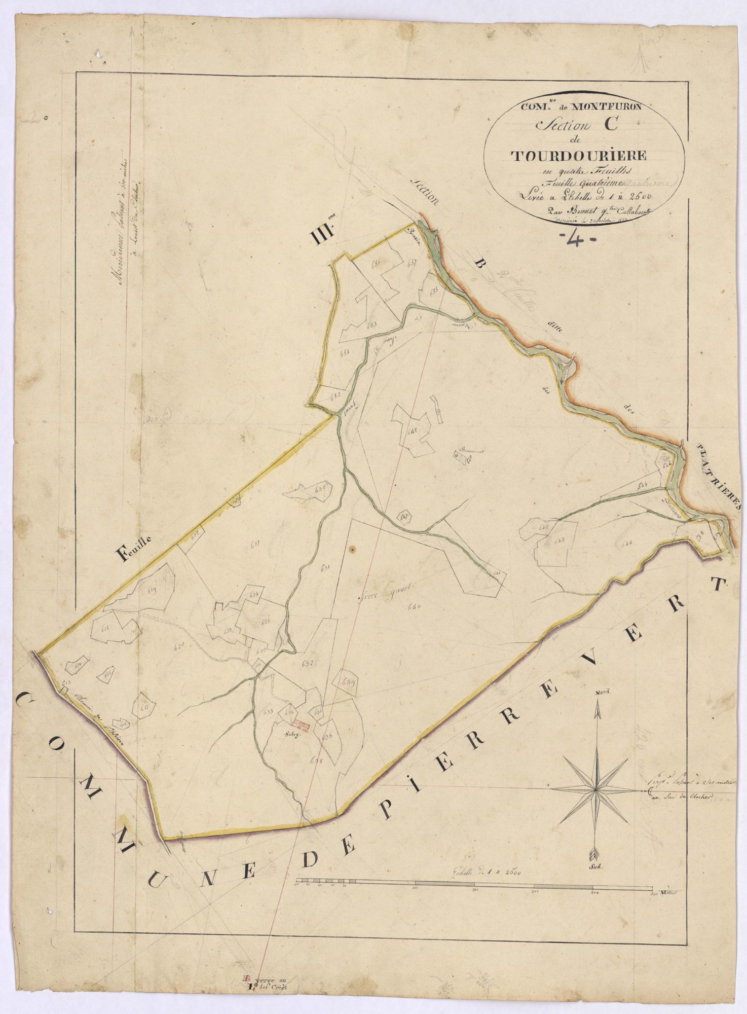 MONTFURON - Section C, la Tourdouriere.
