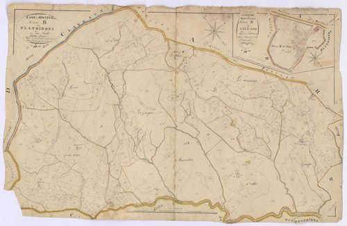 MONTFURON - Sections B et E, les Platieres et le Village.