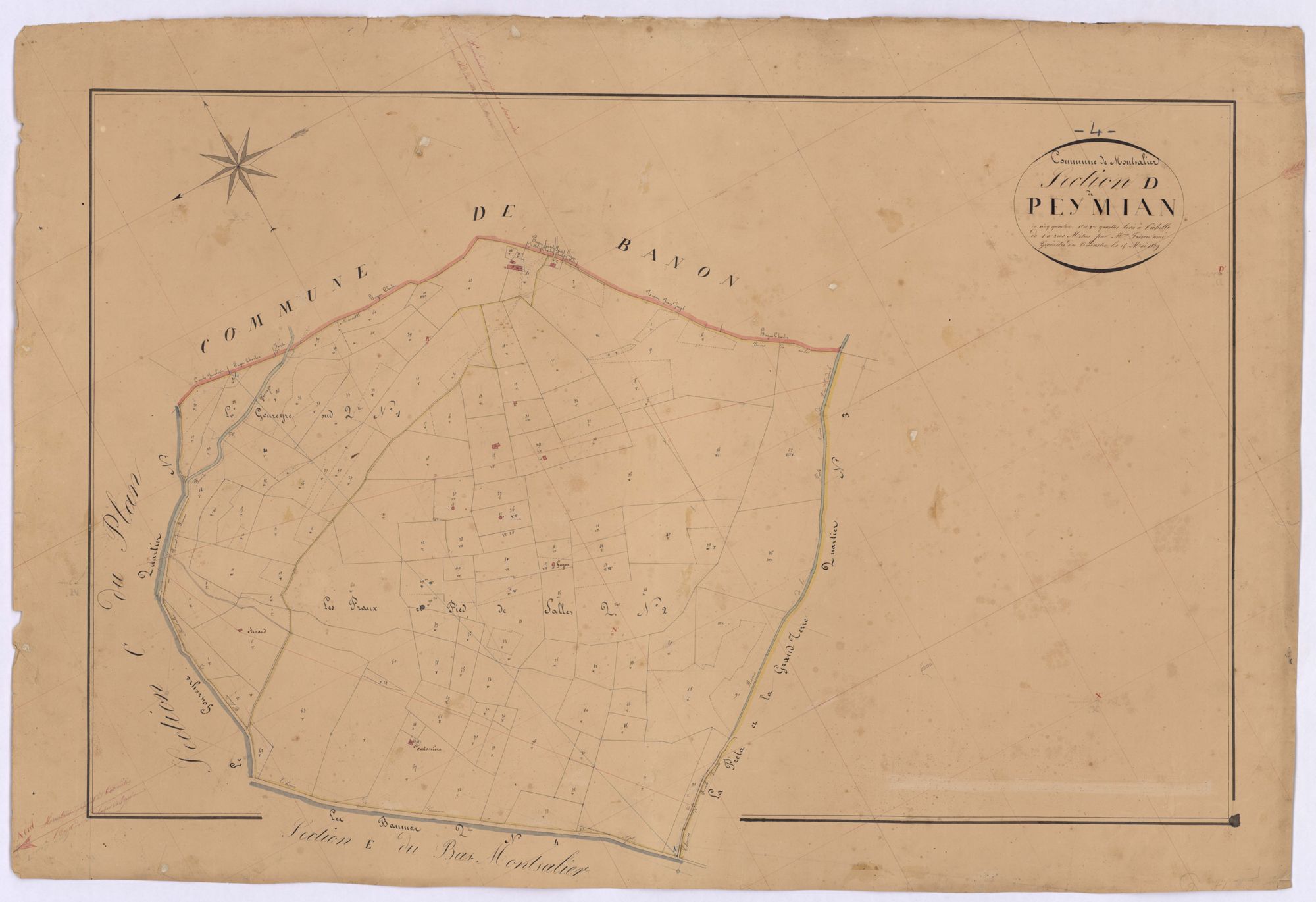 MONTSALIER - Section D, le Peymian.