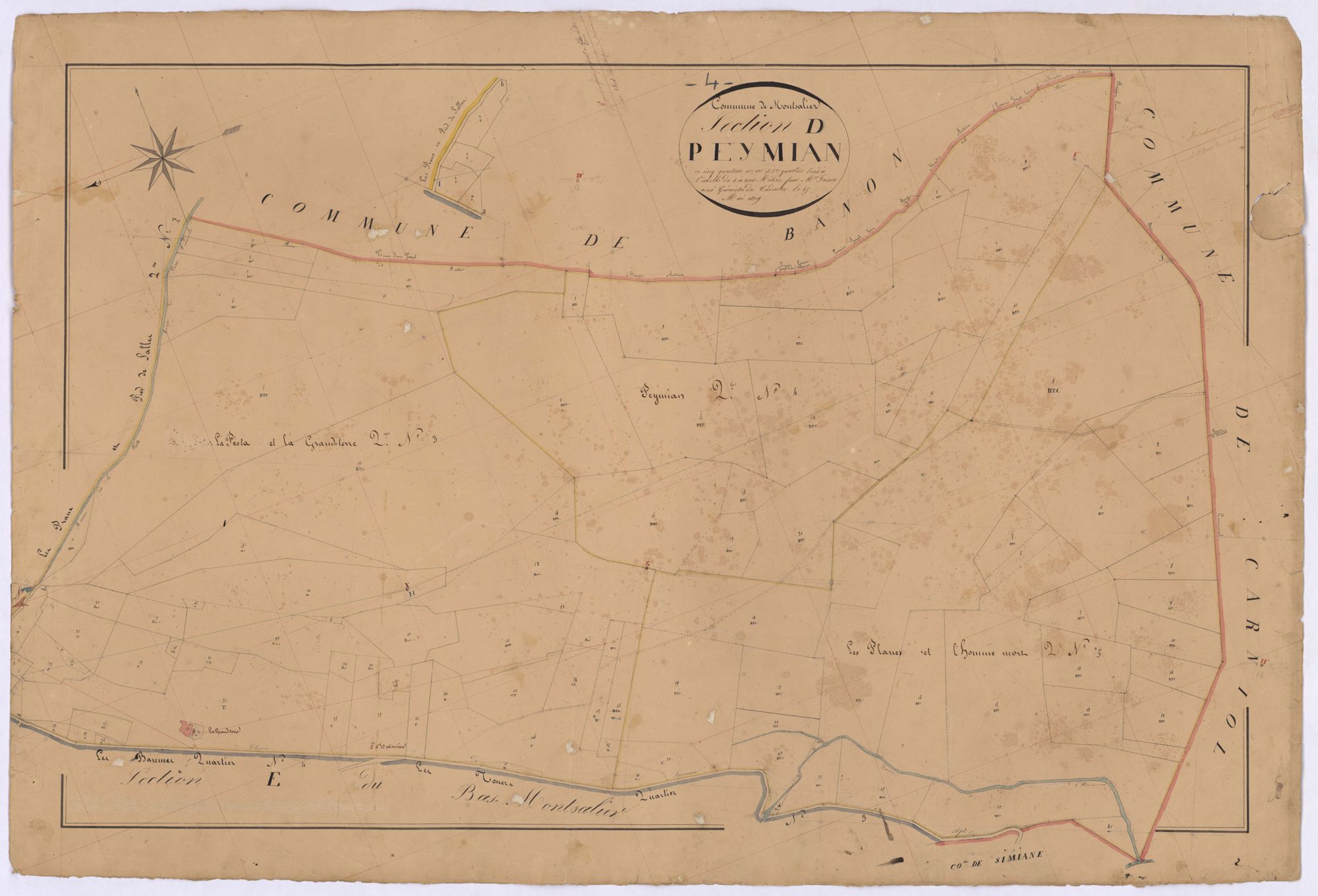 MONTSALIER - Section D, le Peymian.