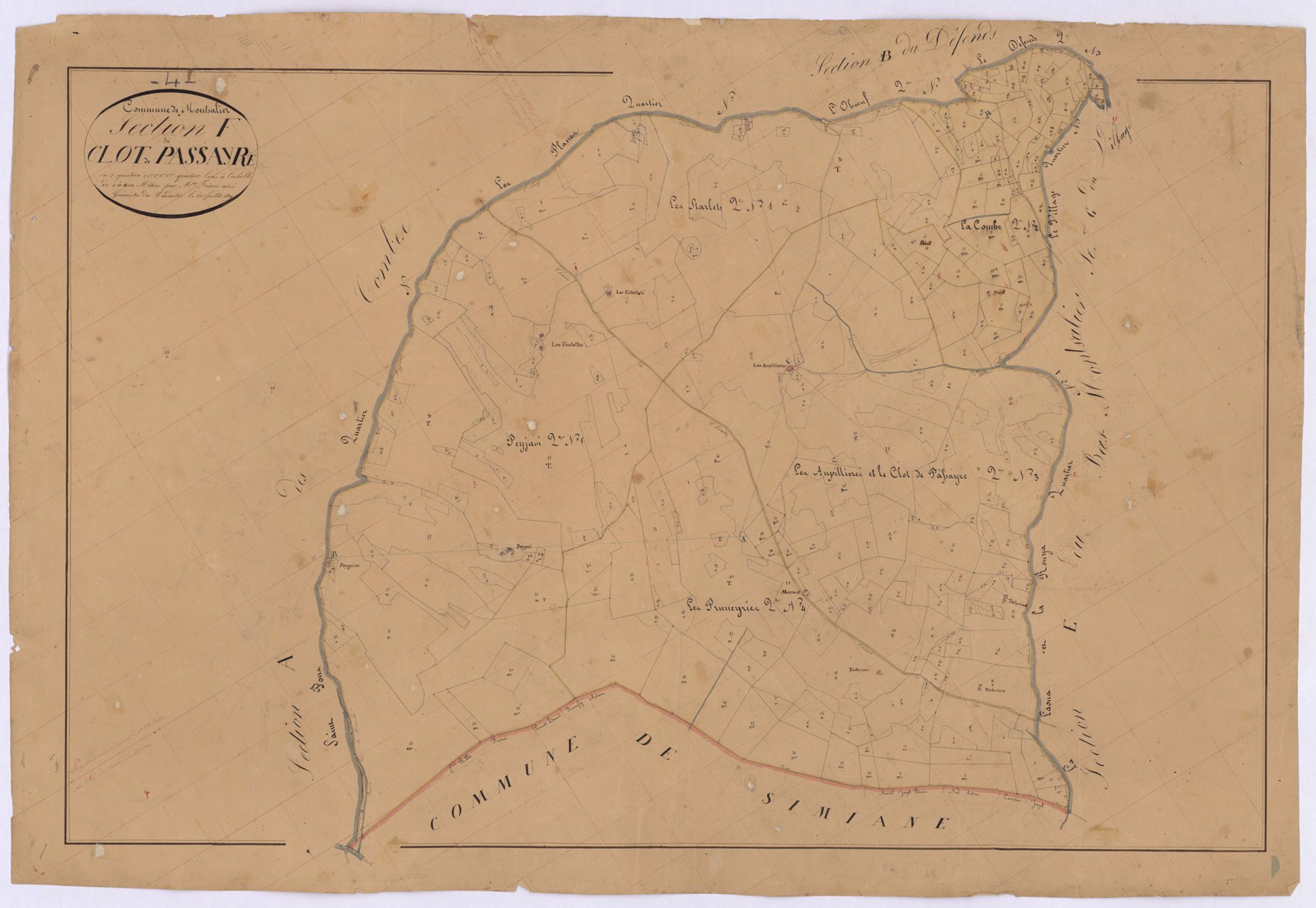 MONTSALIER - Section F, Clos-Passayre.
