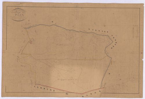 MONTSALIER - Section C, le Plan.