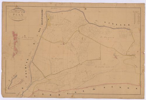 MONTSALIER - Section C, le Plan.