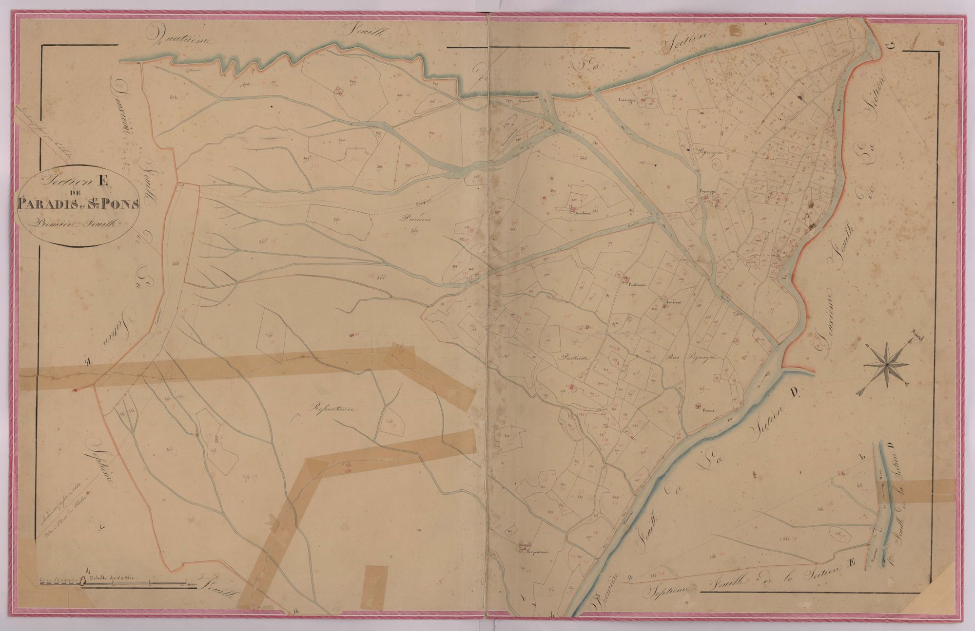 MOUSTIERS - Section E, Paradis et Saint-Pons.