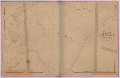 MOUSTIERS - Section A, les Claux et Font-Magne.