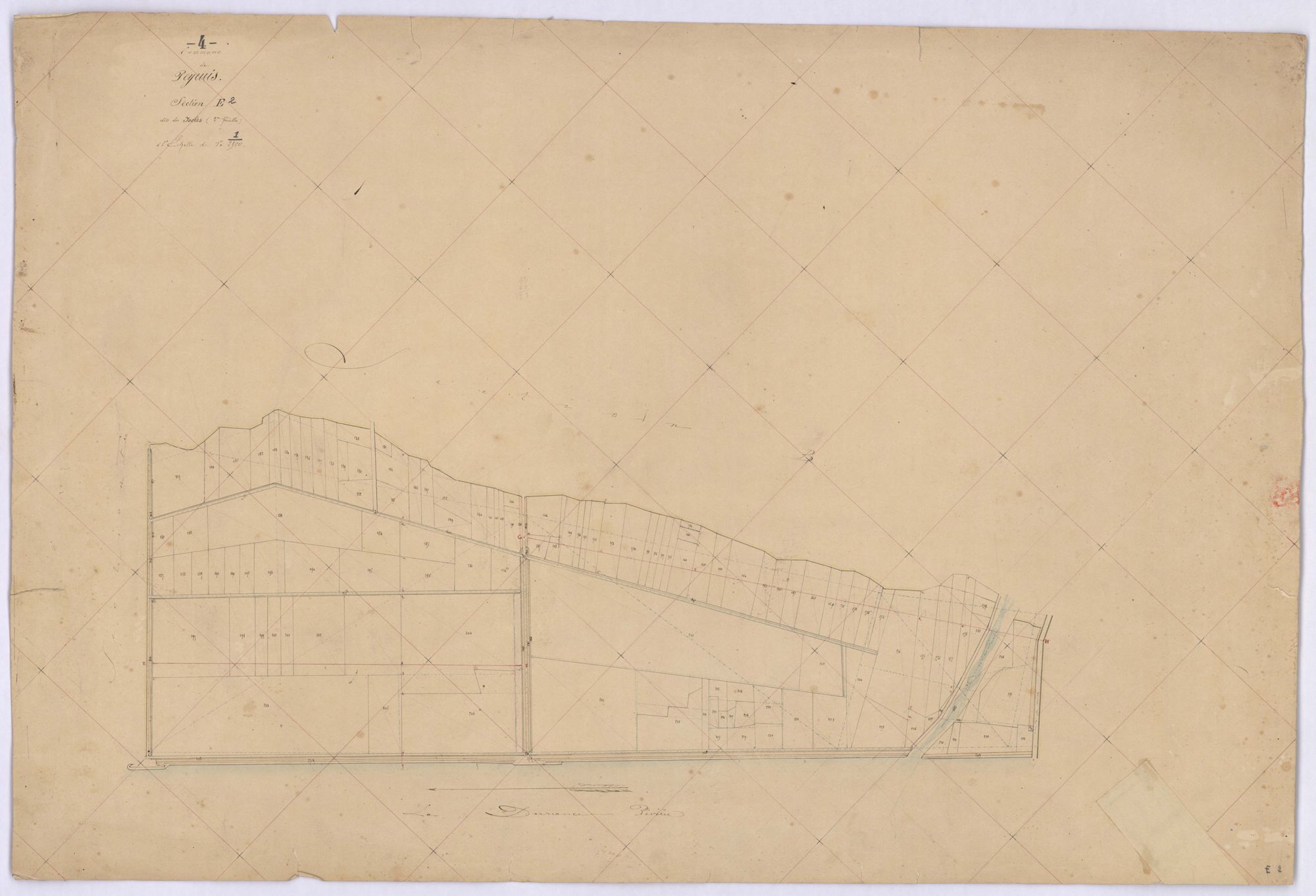 PEYRUIS - Section E, l'Iscles.