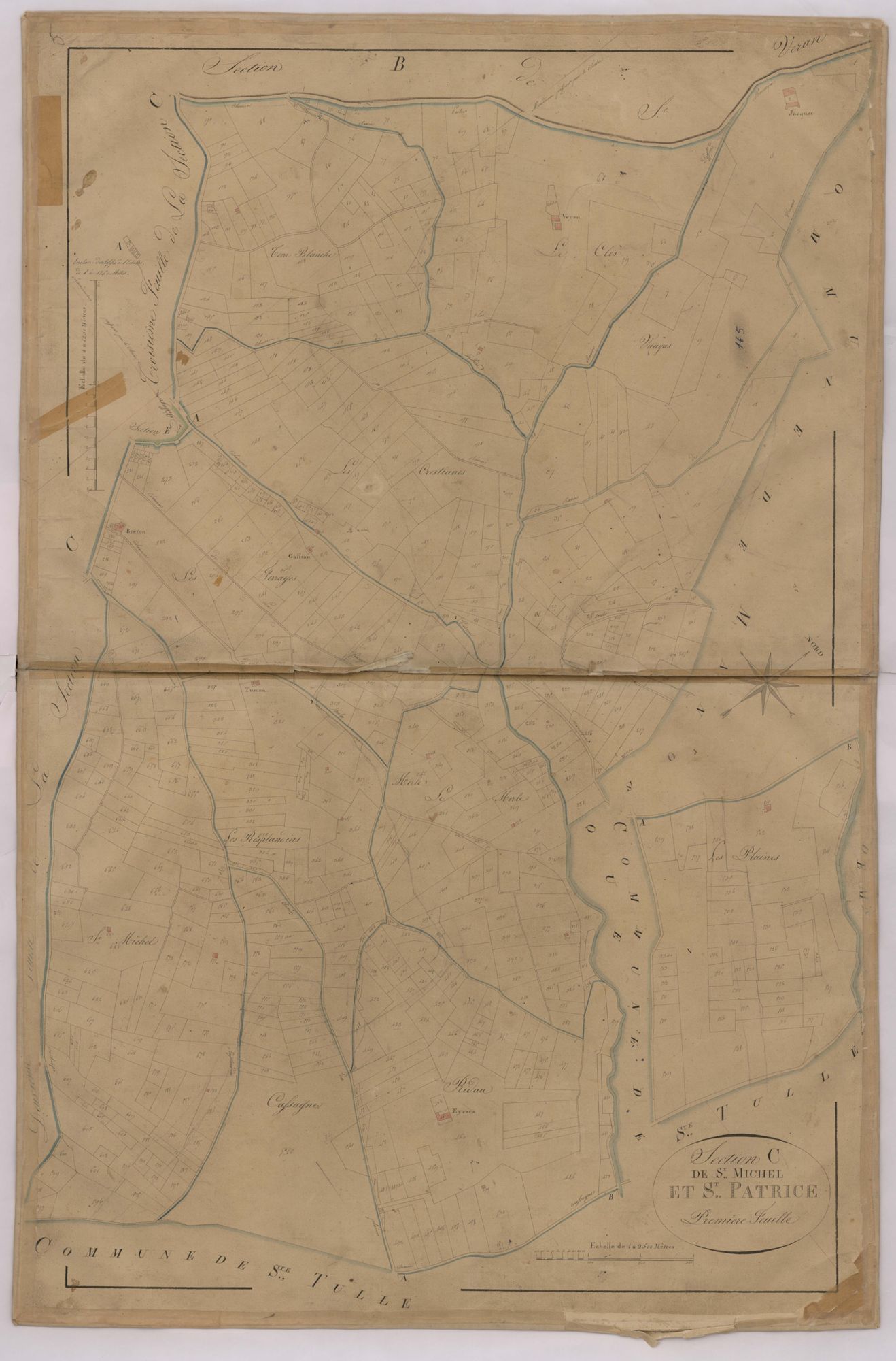 PIERREVERT - Section C, Saint-Michel et Saint-Patrice.